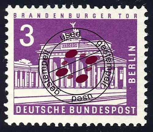231 Berliner Stadtbilder 3 Pf violettpurpur O