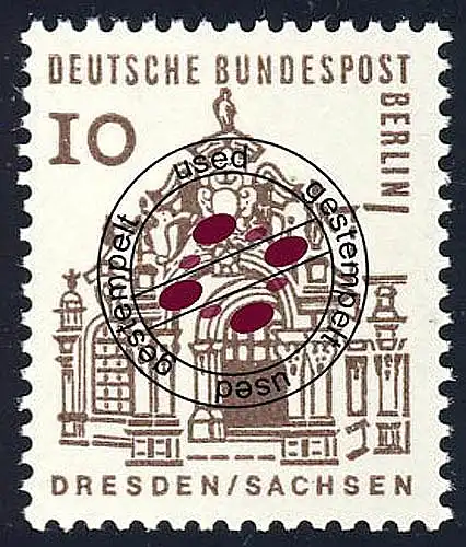 242 Bauwerke 10 Pf Zwinger Dresden O