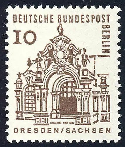 242 Bauwerke 10 Pf Zwinger Dresden **