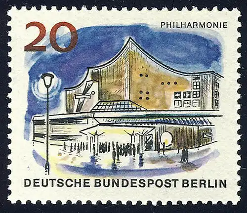 256 Le nouveau Berlin 20 Pf nouvelle philharmonie **