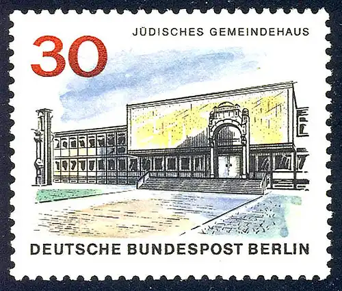 257 Le nouveau Berlin 30 Pf Juif Gemeinschafthaus **