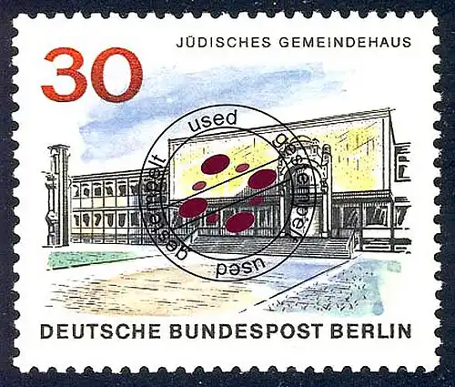 257 Le nouveau Berlin 30 Pf Juif Gemeinschafthaus O