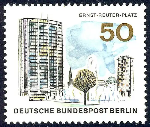 259 Le nouveau Berlin 50 Pf Ernst-Reuter-Platz**