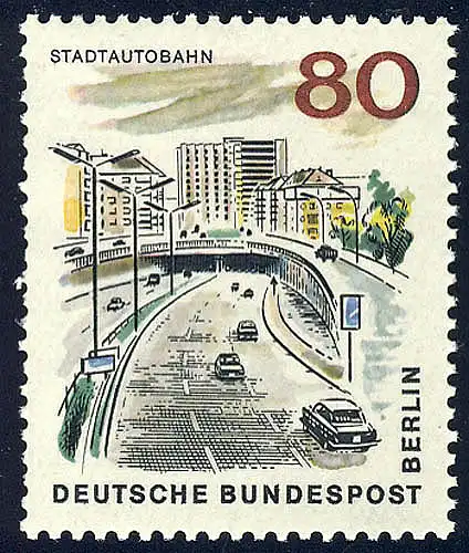 262 Das neue Berlin 80 Pf Stadtautobahn **