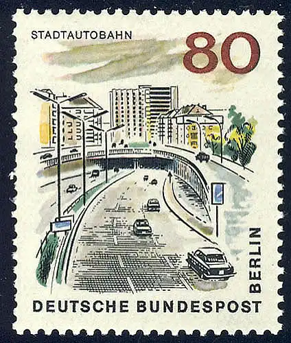 262 Le nouveau Berlin 80 Pf Autoroute de la ville **