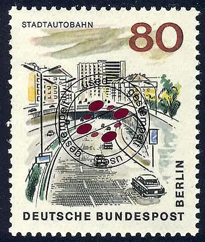 262 Das neue Berlin 80 Pf Stadtautobahn O