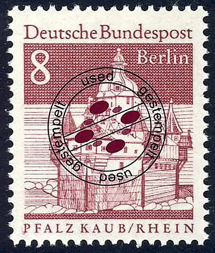 271 Deutsche Bauwerke 8 Pf Pfalzgrafenstein O