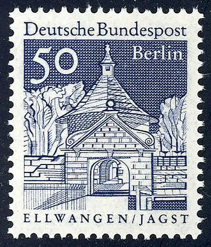 277 Deutsche Bauwerke 50 Pf Schloßtor Ellwangen **