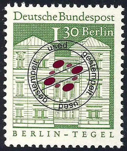 284 Deutsche Bauwerke 1,30 DM Schloß Tegel O