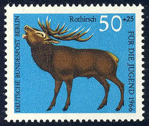 294 Hochwild 50+25 Pf Rothirsch**