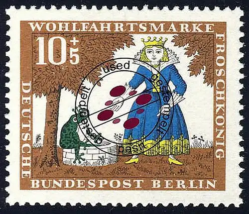 295 Brüder Grimm Froschkönig 10+5 Pf O
