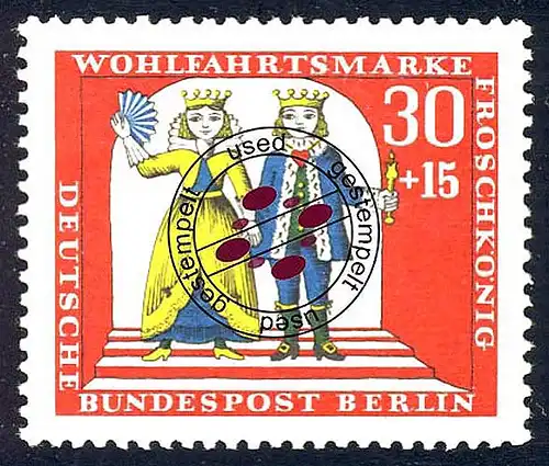 297 Brüder Grimm Froschkönig 30+15 Pf O