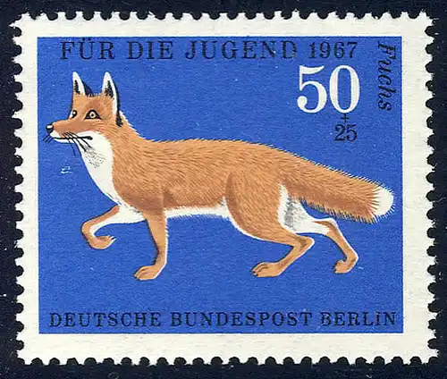 302 Pelztiere Rotfuchs 50+25 Pf **