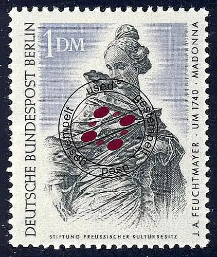 307 Kunstschätze 1 DM Feuchtmeyer O gestempelt