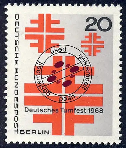 321 Turnfest, gestempelt O