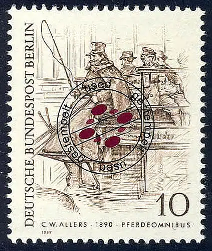 332 Berliner 10 Pf Pferdeomnibus O