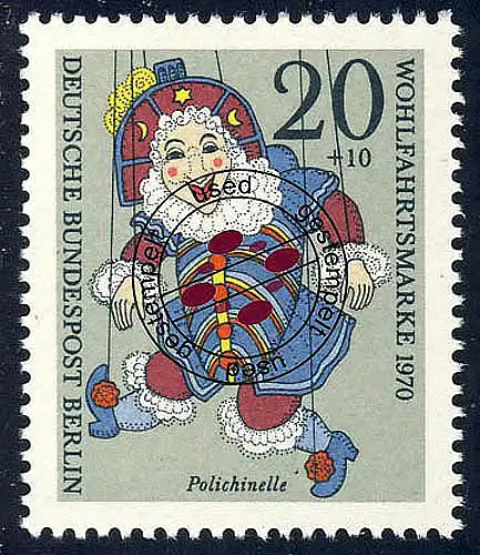 374 Marionetten 20+10 Pf Polichinelle O