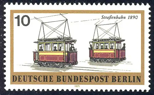 380 Verkehrsmittel 10 Pf Straßenbahn **