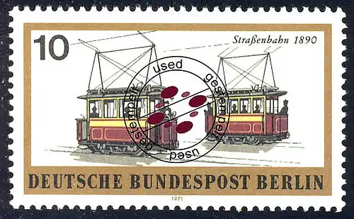 380 Verkehrsmittel 10 Pf Straßenbahn O