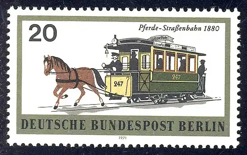381 Verkehrsmittel 20 Pf Straßenbahn **