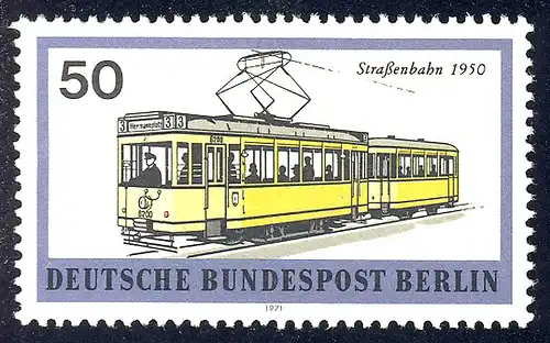 383 Verkehrsmittel 50 Pf Straßenbahn **