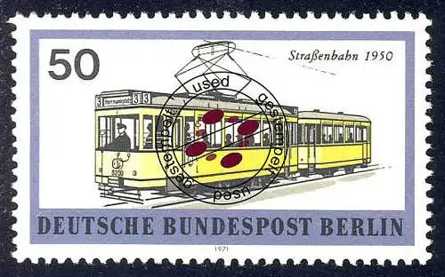383 Verkehrsmittel 50 Pf Straßenbahn O