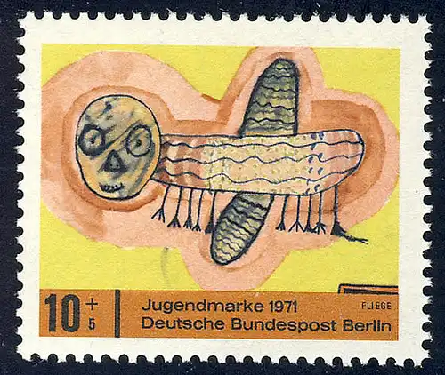 386 Jugend 10+5 Pf Fliege **