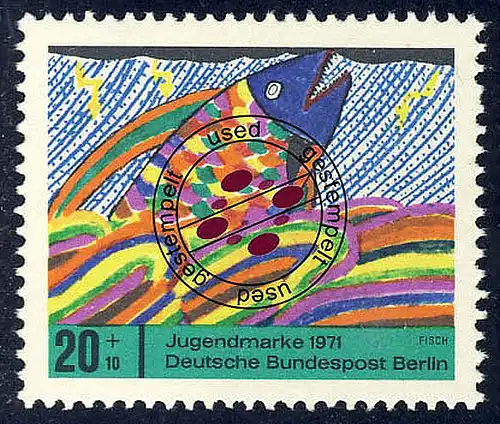 387 Jugend 20+10 Pf Fisch O