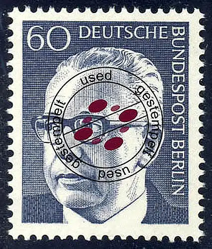 394 Gustav Heinemann 60 Pf O