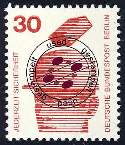 406A Unfallverhütung 30 Pf Schutzhelm O