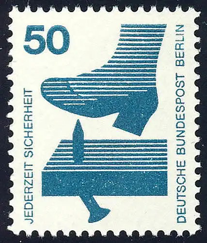 408 Unfallverhütung 50 Pf Nagel **