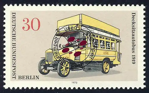 448 Decksitzautobus 30 Pf O gestempelt