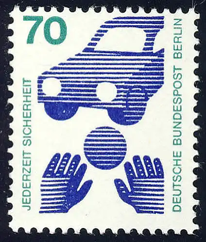 453 Unfallverhütung 70 Pf Ball **