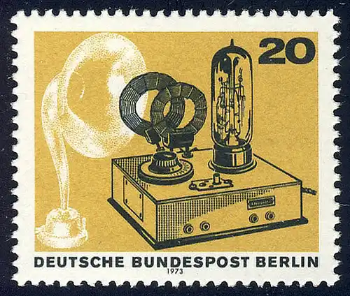 455 Deutscher Rundfunk 20 Pf aus Block 4, **