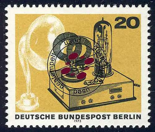 455 Deutscher Rundfunk 20 Pf de Block 4, O