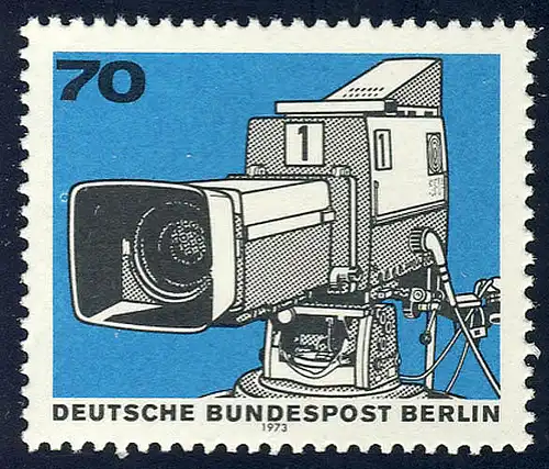 458 Deutscher Rundfunk 70 Pf aus Block 4, **