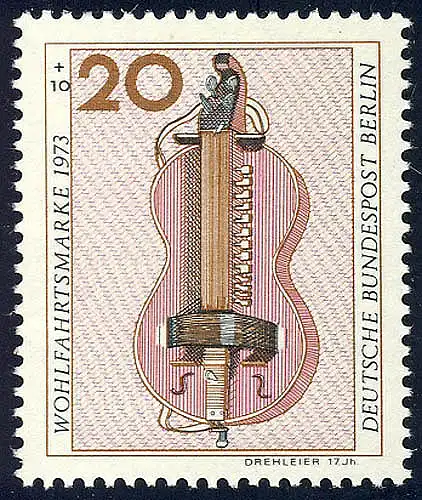 459 Musikinstrumente 20+10 Pf Drehleier **