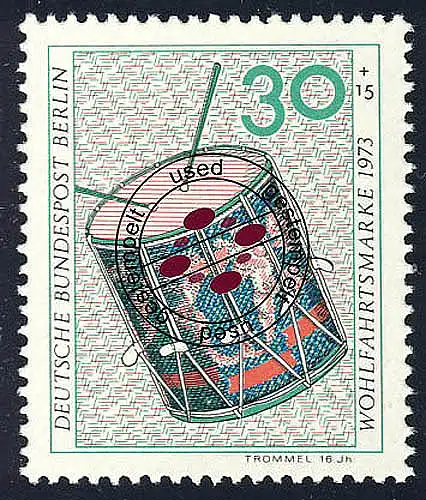 460 Musikinstrumente 30+15 Pf Trommel O