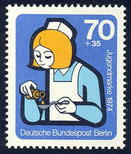 471 Jugend hilft 70+35 Pf, postfrisch **