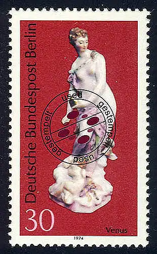 478 Porzellan 30 Pf Venus O gestempelt