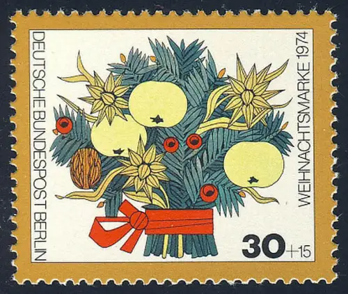 481 Weihnachten 30+15 Pf, postfrisch **