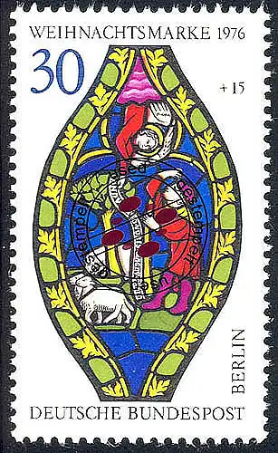 528 Weihnachten 30+15 Pf aus Block 5, O