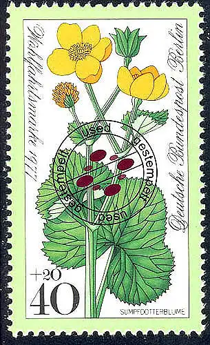 557 Blumen 40+20 Pf Sumpfdotterblume O