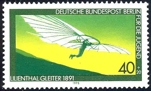 564 Lilienthal-Gäder 40+20 Pf **