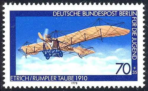 566 Etrich/Rumpler-Taube 70+35 Pf **