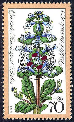 576 Wohlfahrt Waldblumen Günsel 70+35 Pf O gestempelt