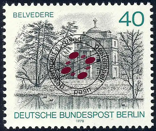 578 Ansichten 40 Pf Belvedere O gestempelt