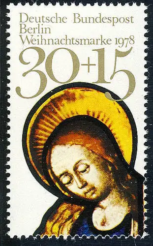 581 Weihnachten 30+15 Pf aus Block 7 Maria, postfrisch **