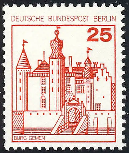 587 Burgen und Schlösser 25 Pf Gemen **