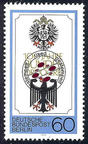 598 Bundesdruckerei O gestempelt